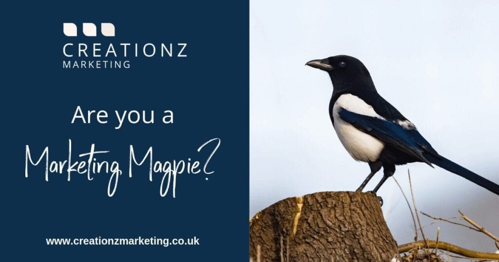 Are you a Marketing Magpie - Creationz Marketing, Beeston, Nottingham, Nottinghamshire