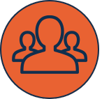 Mentor Hub logo icon with three people representing guidance and support from Creationz Marketing.